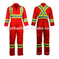 Ropa de trabajo de seguridad reflectante de color naranja, poli-algodón conforme CSA Z96-09